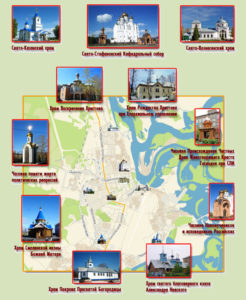 Карта Сыктывкарского Центрального благочиния