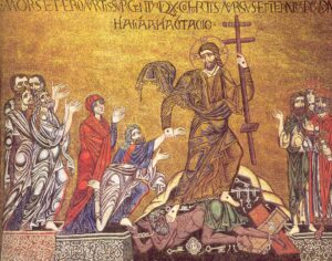 Икона Воскресение Христово (фрагмент)