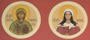 Икона святых великомученицы Анастасии Узорешительницы и мученицы Татианы