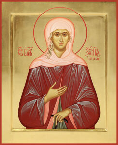 Икона святой блаженной Ксении Петербурской