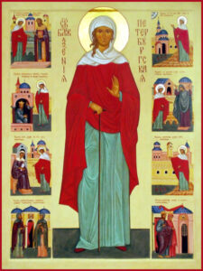 Икона святой блаженной Ксении Петербурской